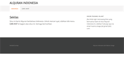 Desktop Screenshot of alquran.indonesiaweb.info