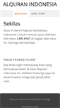 Mobile Screenshot of alquran.indonesiaweb.info